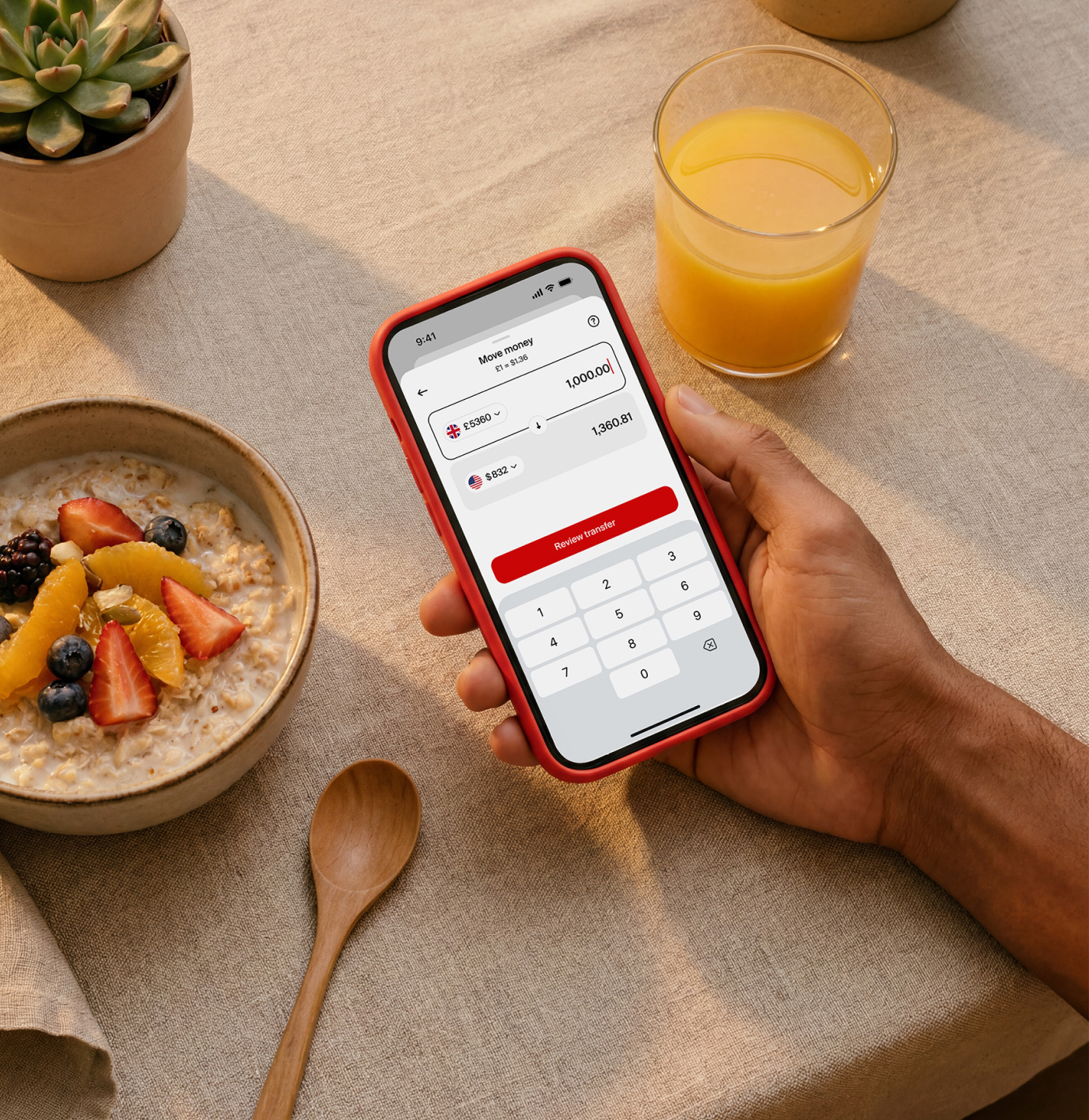 Converting currencies in the nsave app